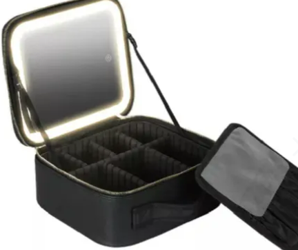 COSMETIQUERA CON ESPEJO LED