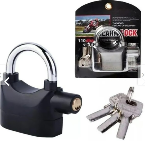 Candado para moto con alarma